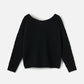 Monk & Lou sweater Black / 2XS Aubrey Boatneck Pullover