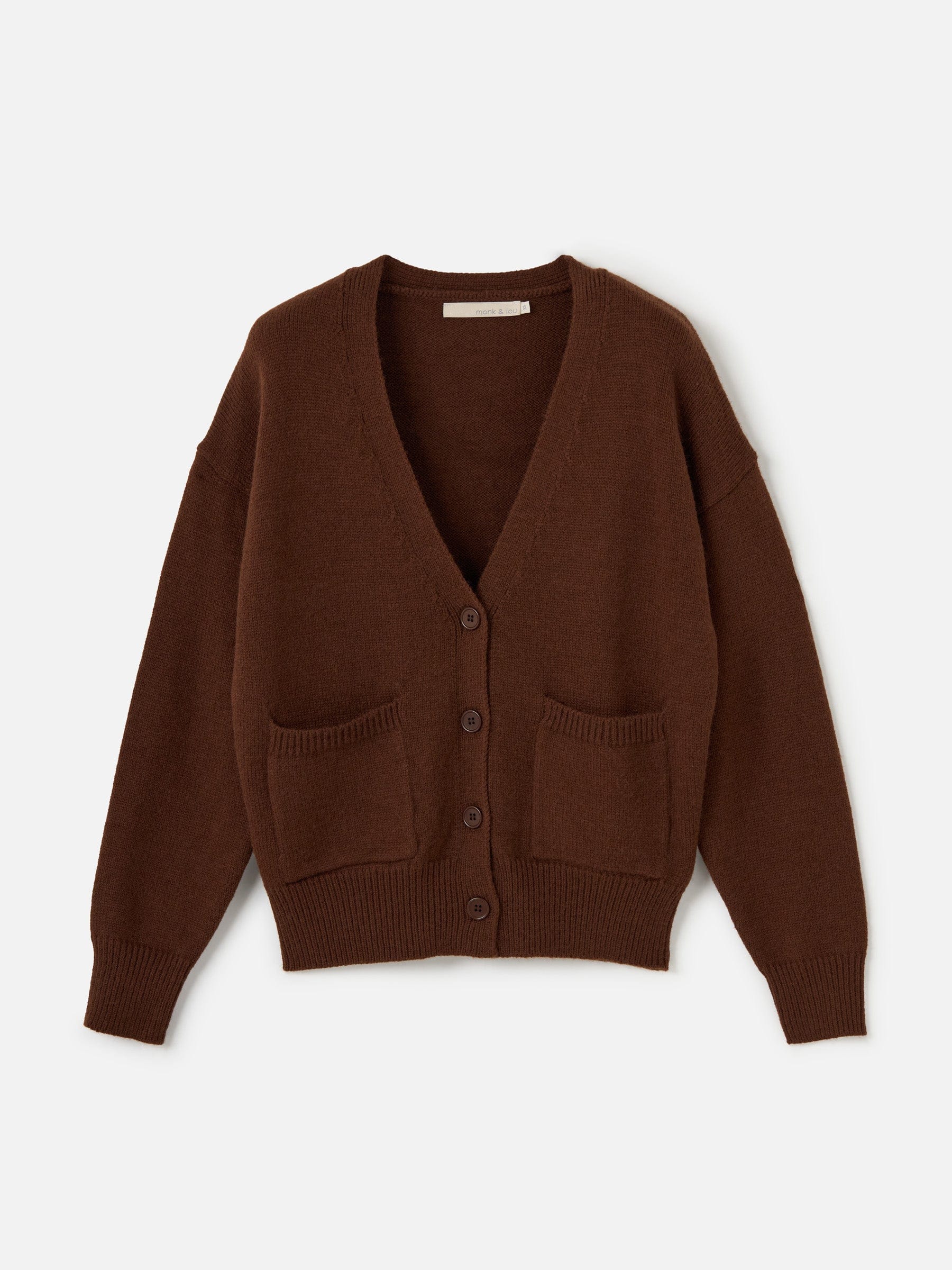 Monk & Lou sweater Toffee / 2XS Walden Relaxed Pocket Cardi