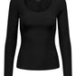 tops - Only - Choice 2-Way Scoop Neck Long Sleeve - PLENTY