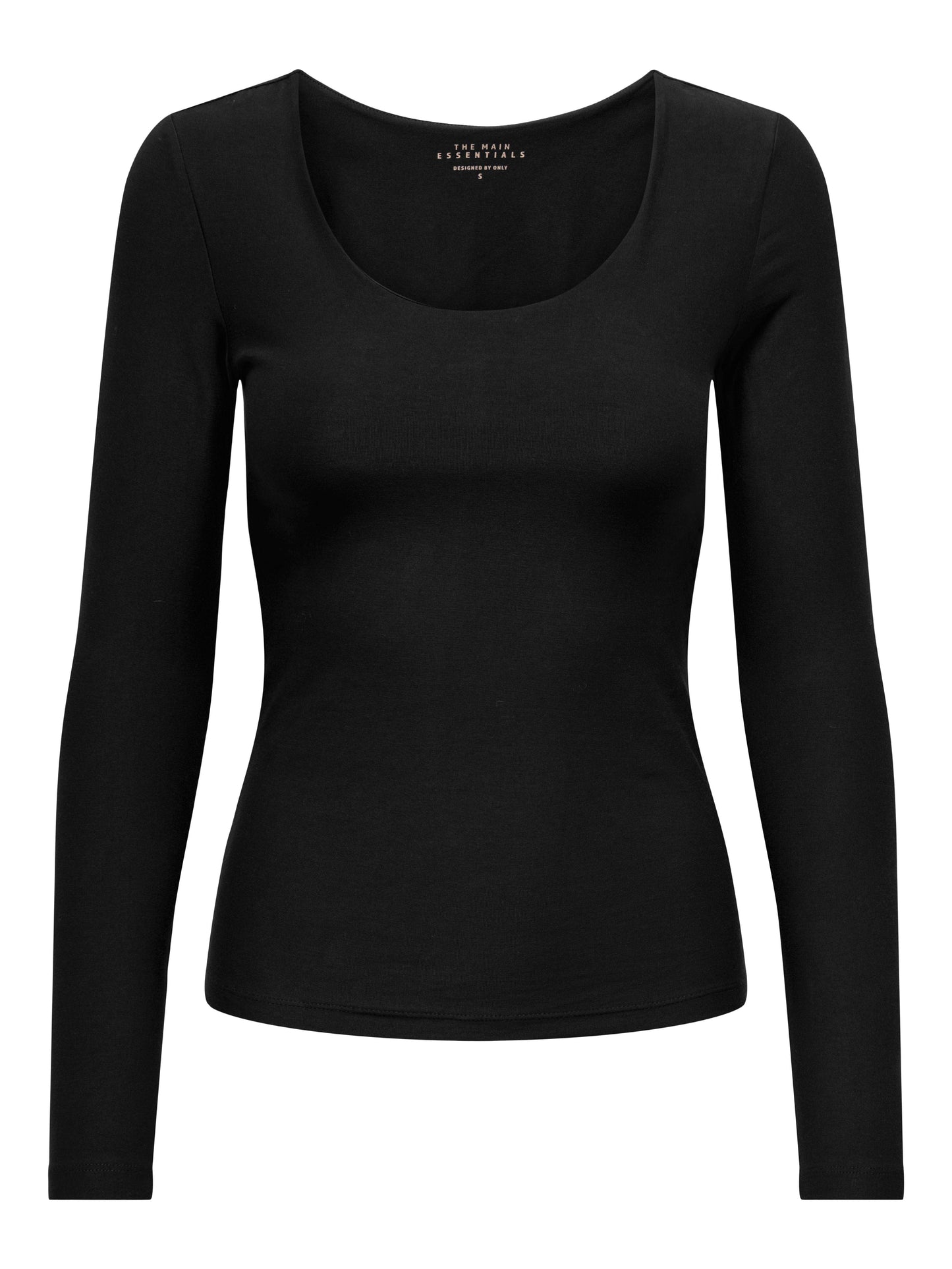 tops - Only - Choice 2-Way Scoop Neck Long Sleeve - PLENTY