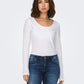 tops - Only - Choice 2-Way Scoop Neck Long Sleeve - PLENTY