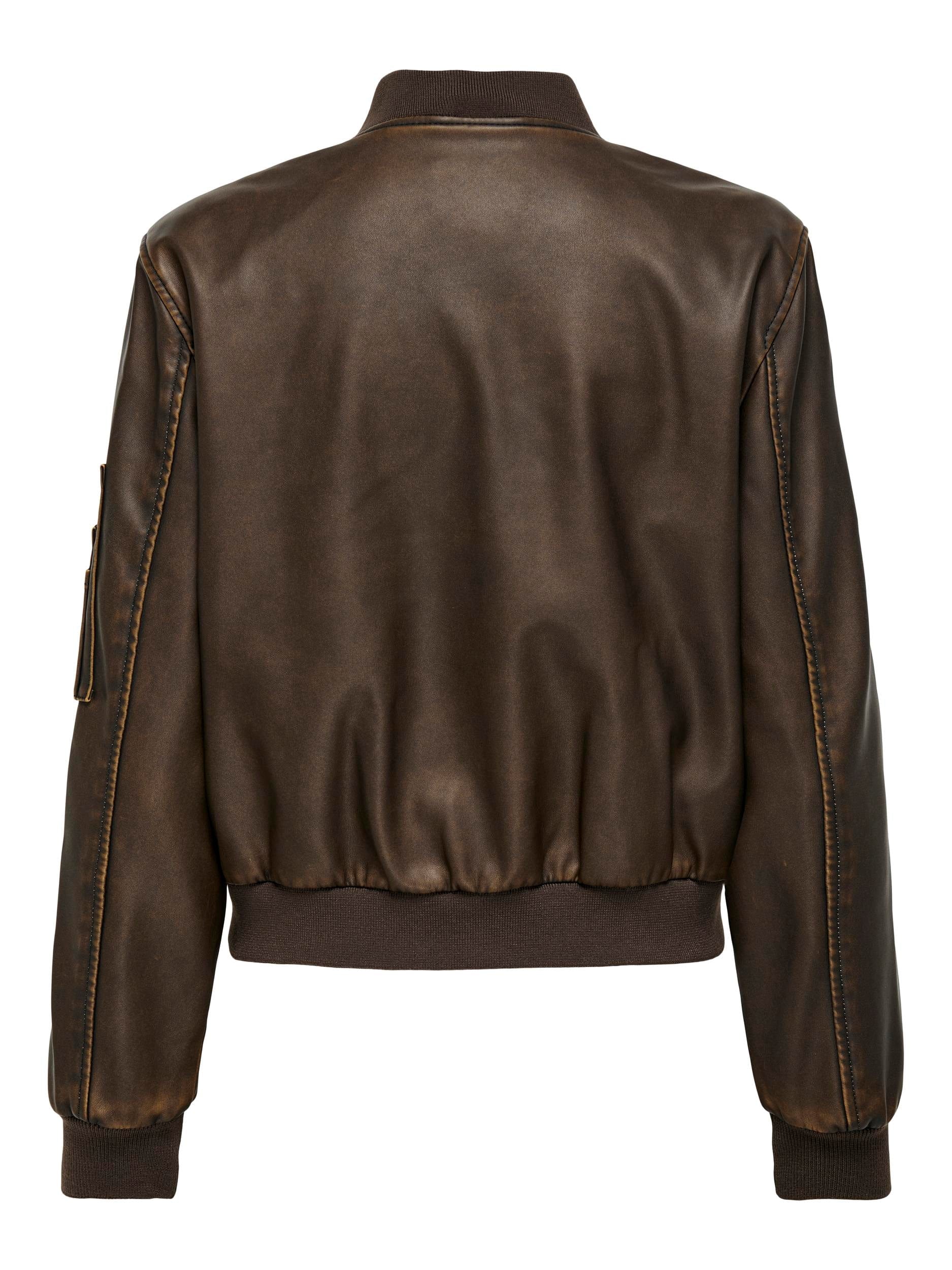 Only OUTERWEAR Halli Faux Leather Bomber