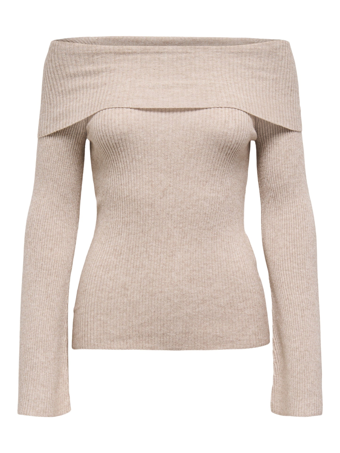 Only TOPS Mocha Meringue / XS Jayden Off Shoulder Knit