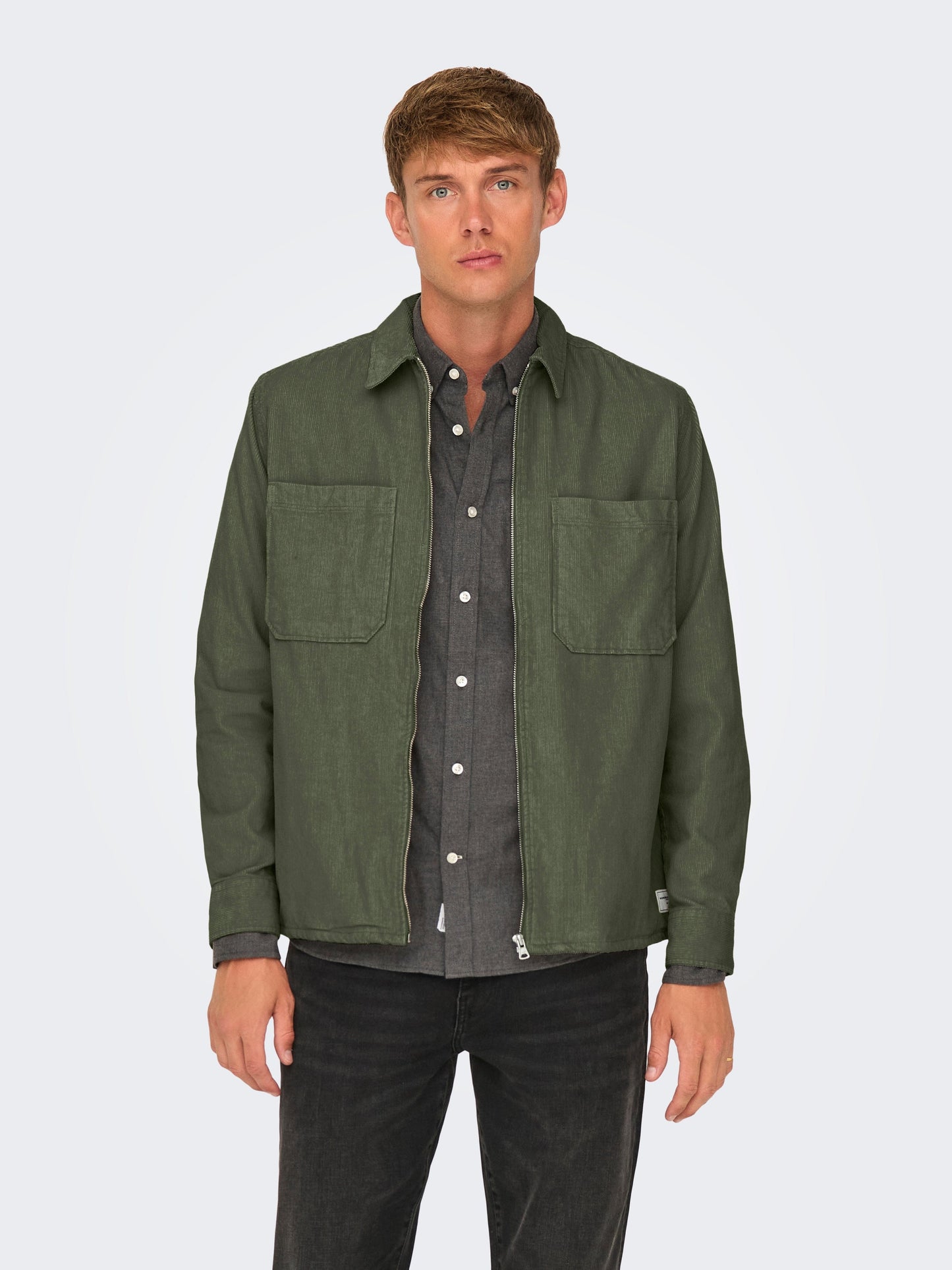 ONLY&SONS m jackets Alp Washed Cord Zip Up