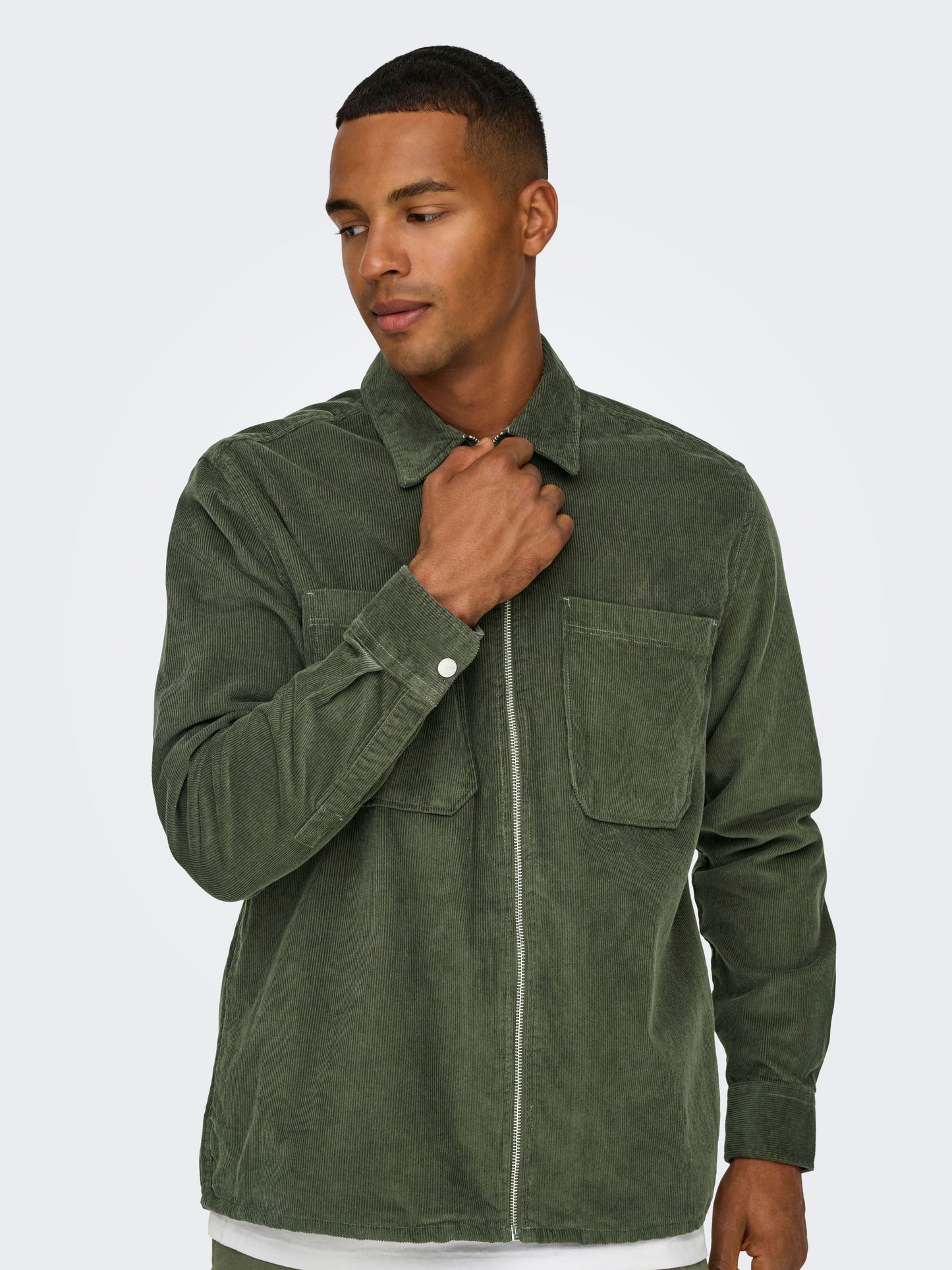 ONLY&SONS m jackets Alp Washed Cord Zip Up