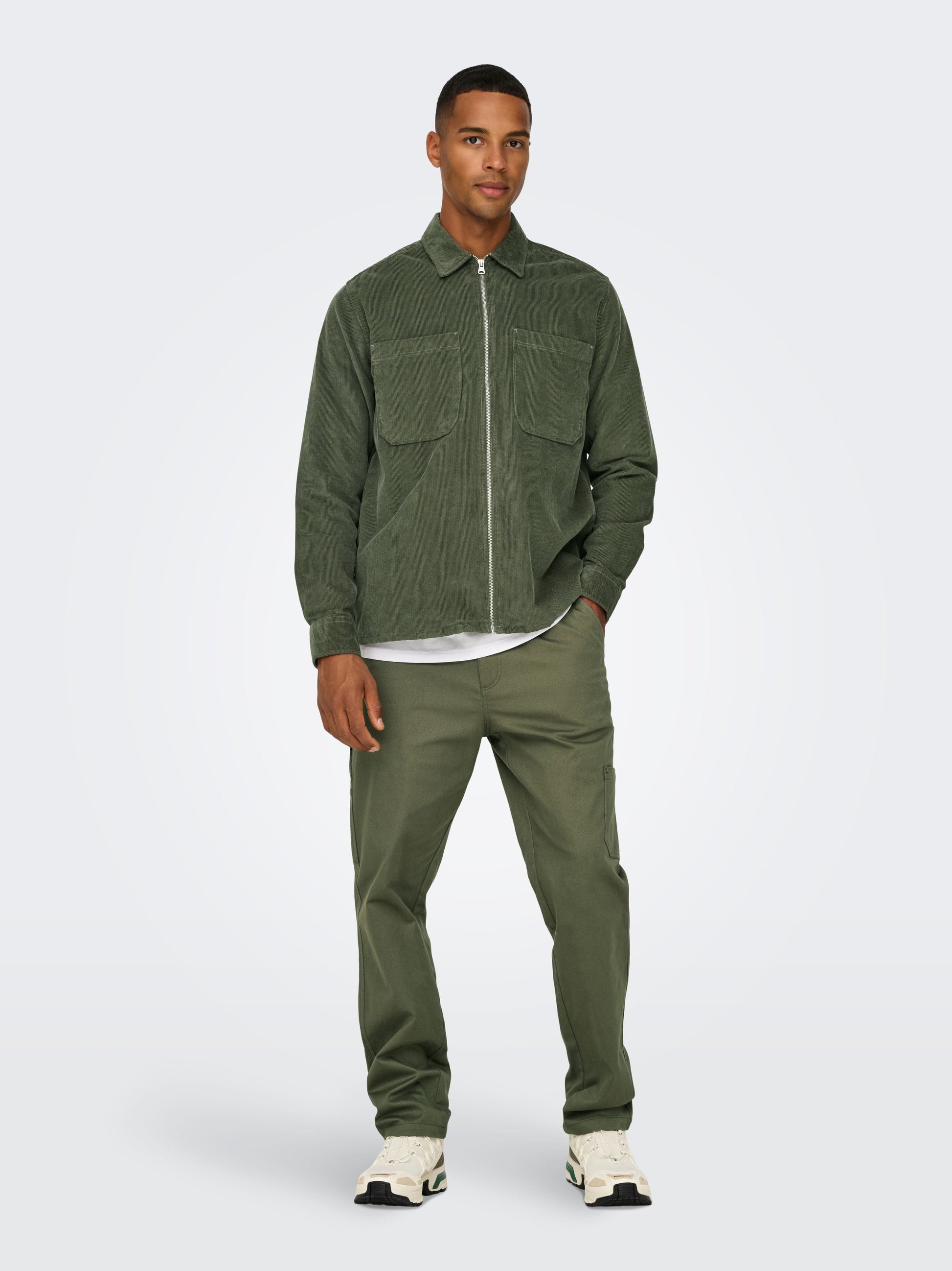 ONLY&SONS m jackets Alp Washed Cord Zip Up