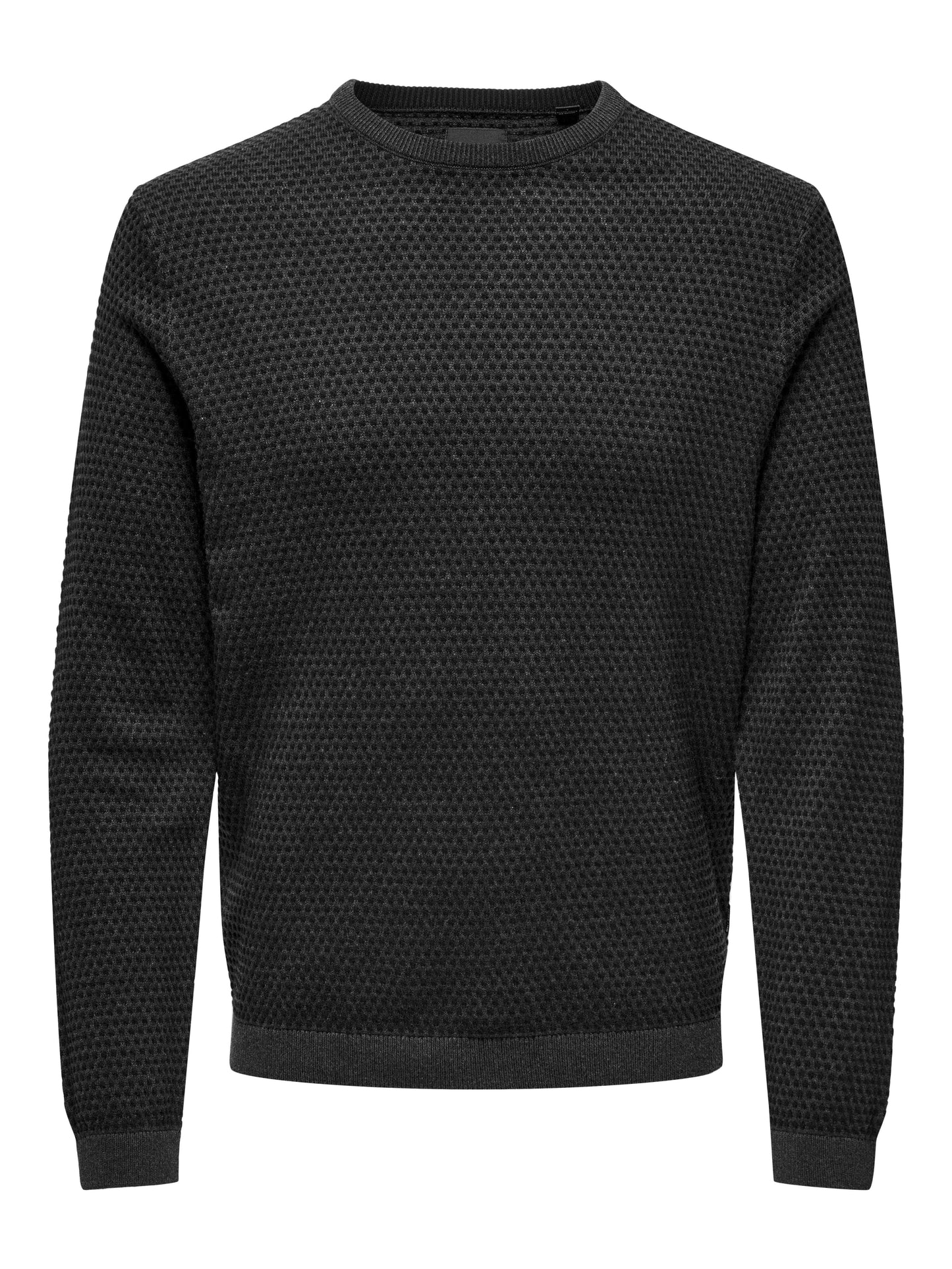 ONLY&SONS M SWEATERS Dark Grey Melange / S Tapa Reg 12 Structured Crew