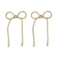 JEM ACCESSORIES Gold Pernille Bow Earrings