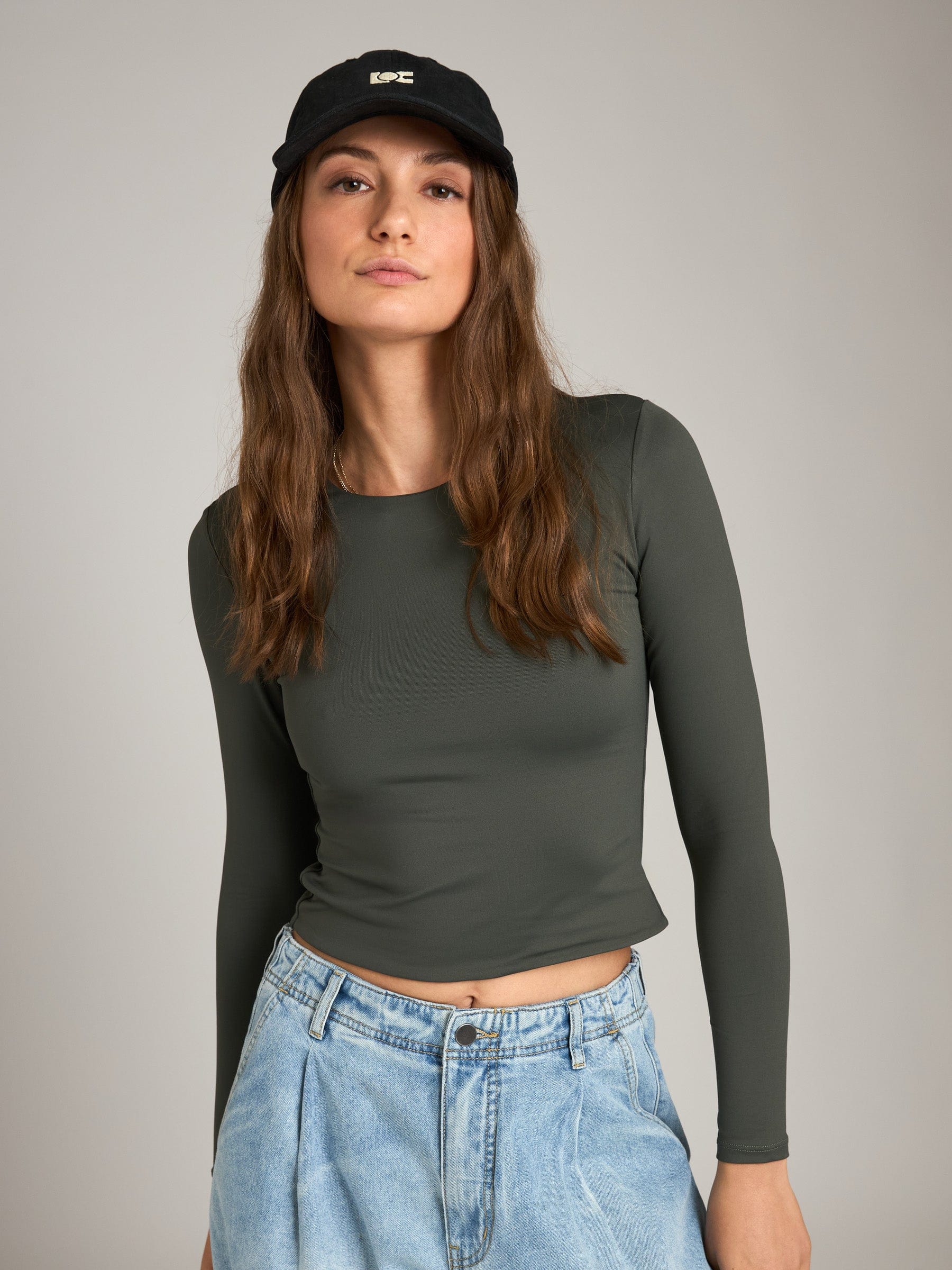 RD STYLE TOPS Dark Ivy / XS Roxi Long Sleeve Top