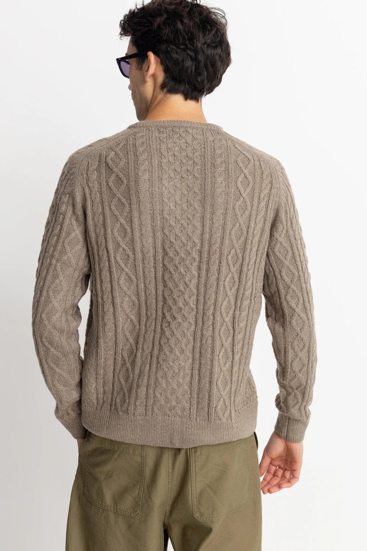 M SWEATERS - RHYTHM - Mohair Fishermans Knit Sweater - PLENTY