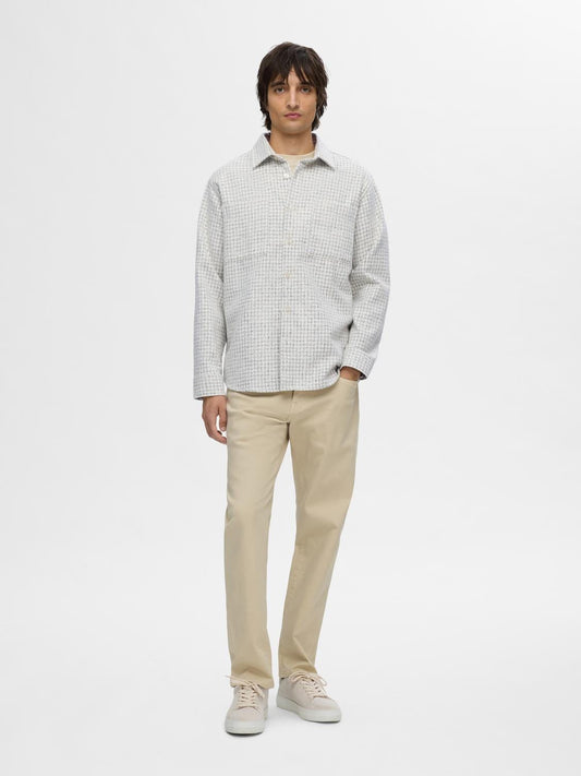 Selected m tops Boucle Check Overshirt