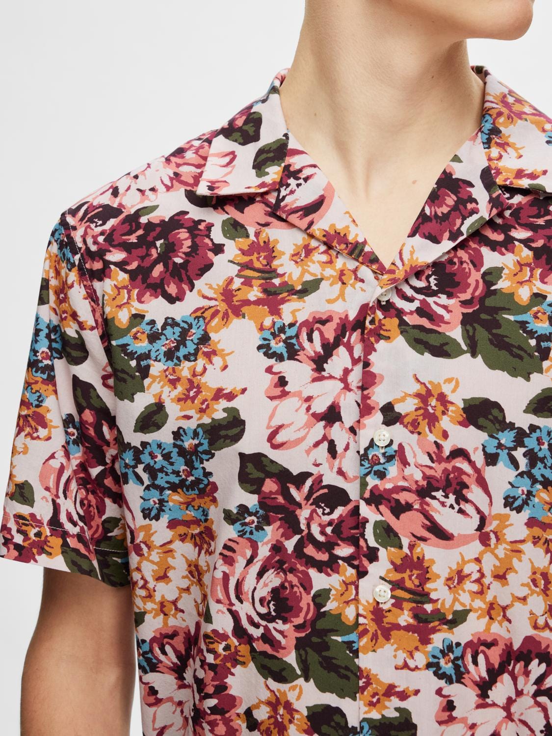 m tops - Selected - Relaxed Floral Shirt AOP - PLENTY