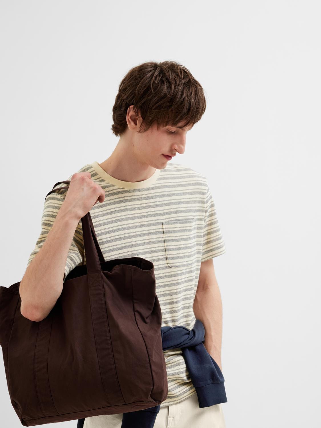 m tops - Selected - Sune Stripe Pocket Tee - PLENTY