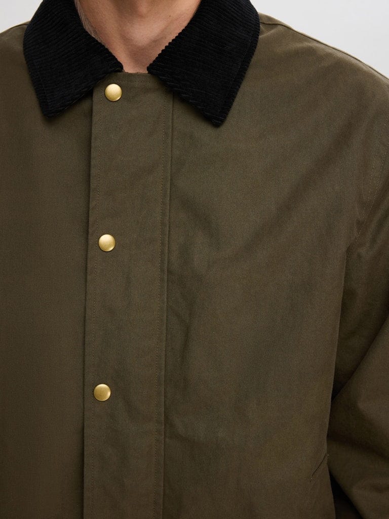 Selected m jackets Walter Waxed Cotton Jacket