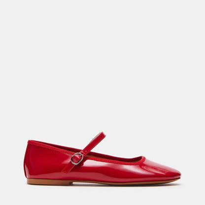 STEVE MADDEN SHOES Red Patent / 6 Vinetta Mary Jane Flat