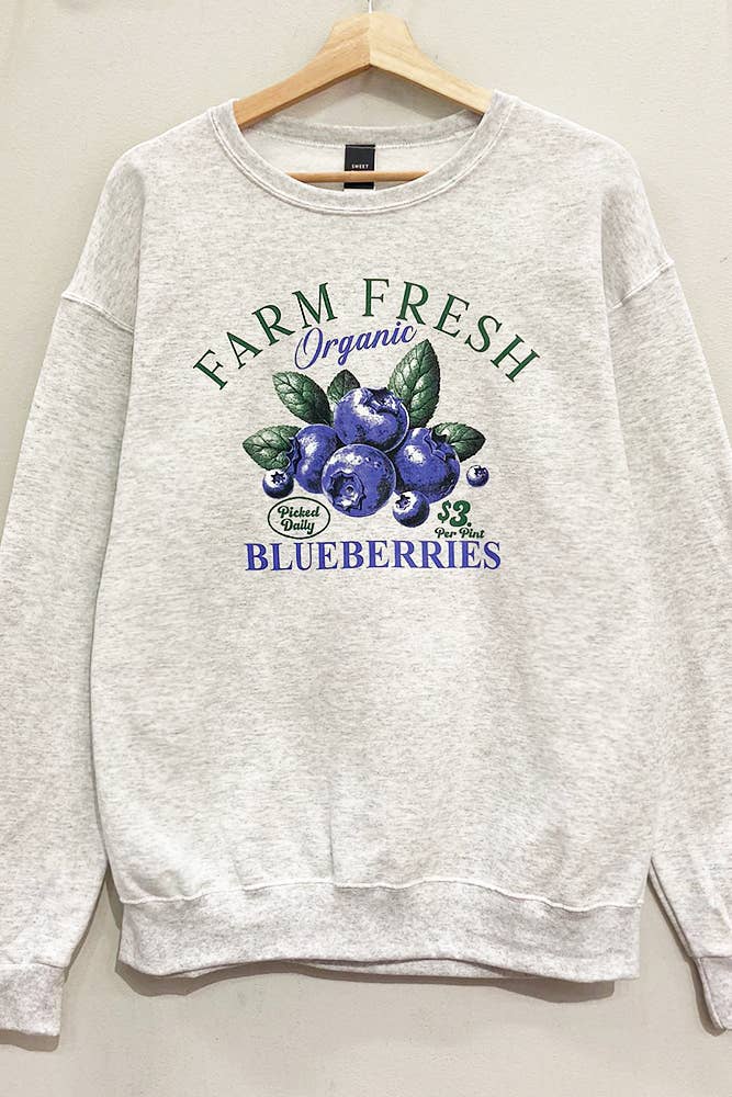 Farm Fresh Blueberries Sweatshirt