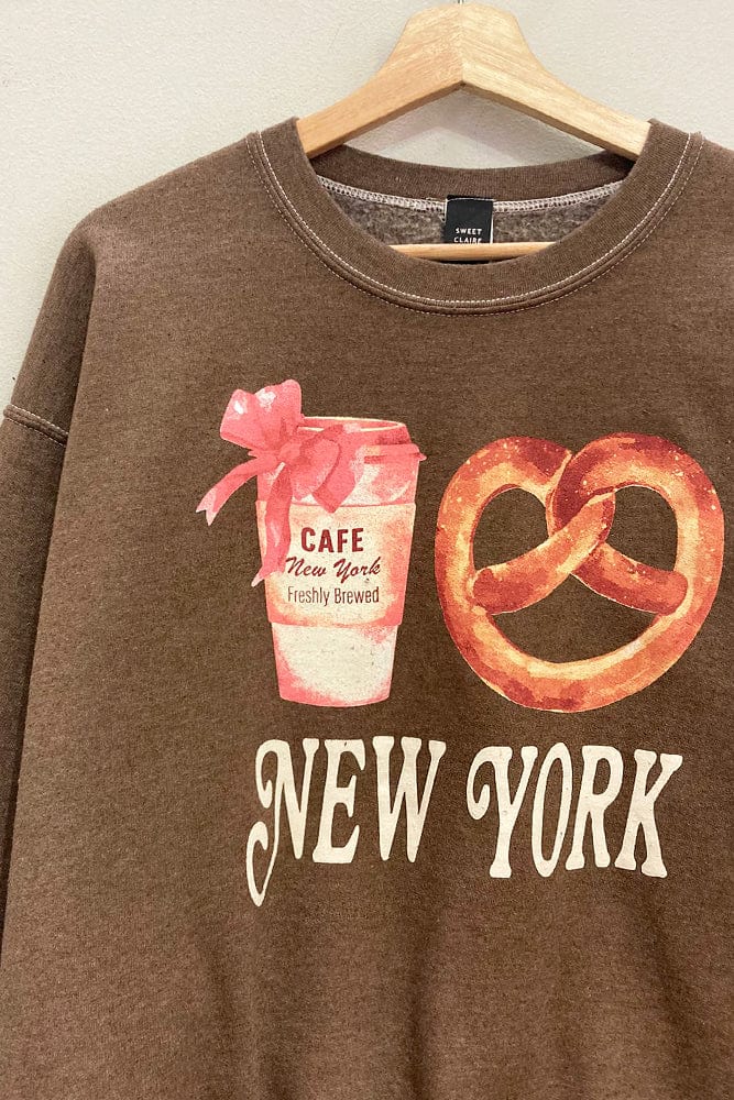 SWEET CLAIRE sweater New York Pretzel Sweatshirt