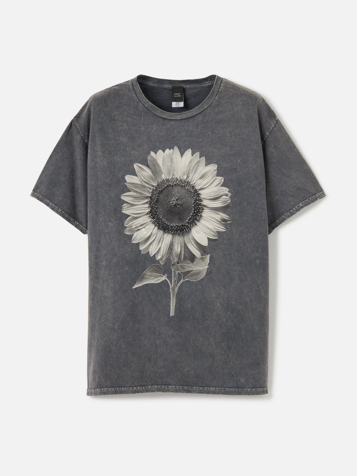 TOPS - SWEET CLAIRE - Sunflower Enzyme Wash Tee - PLENTY