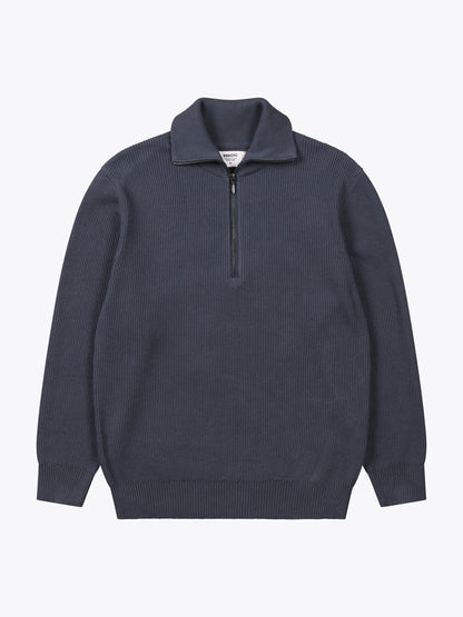 WEMOTO M SWEATERS Dark Ocean / S Turner Quarter Zip Sweater