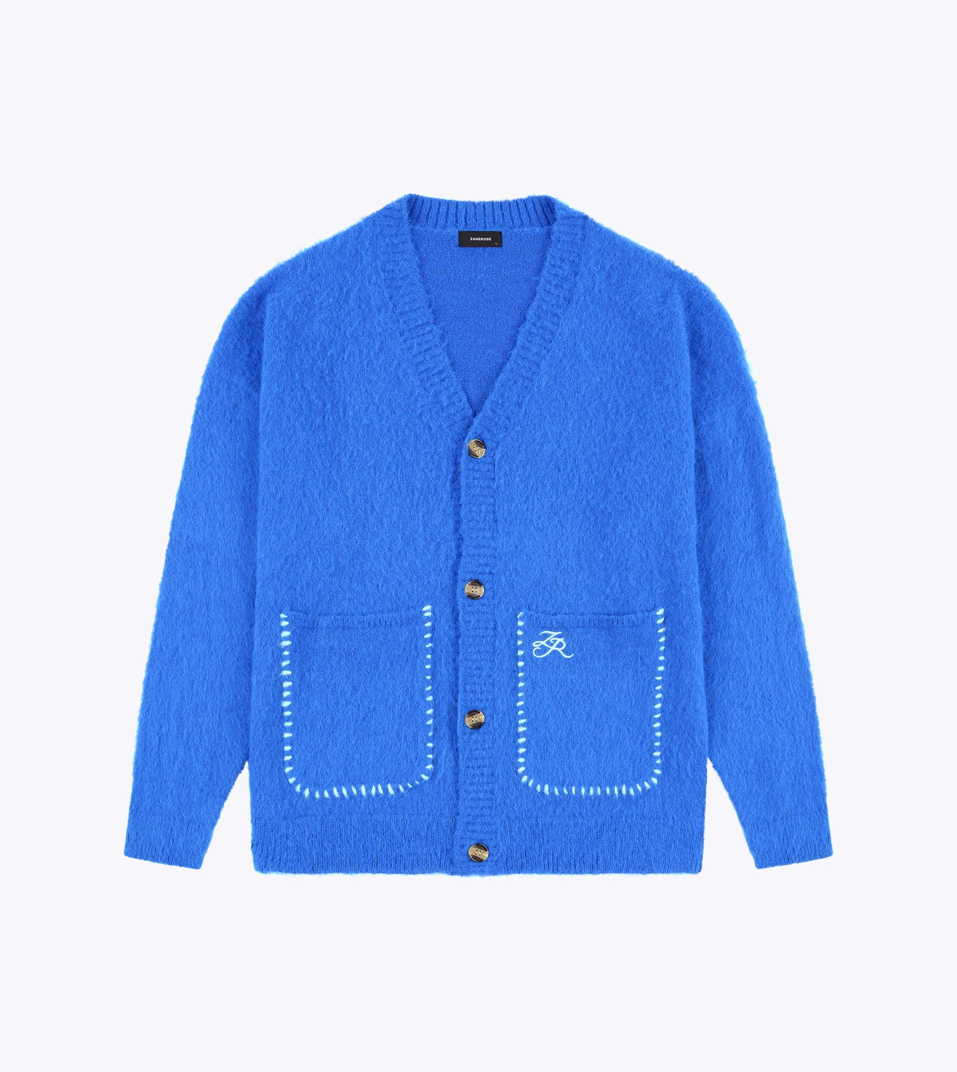 Zanerobe M SWEATERS Fuzzy Lowgo Cardigan