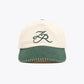 Zanerobe ACCESSORIES Vintage White/Forest Stitched Emblem Cap