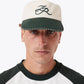 Zanerobe ACCESSORIES Vintage White/Forest Stitched Emblem Cap