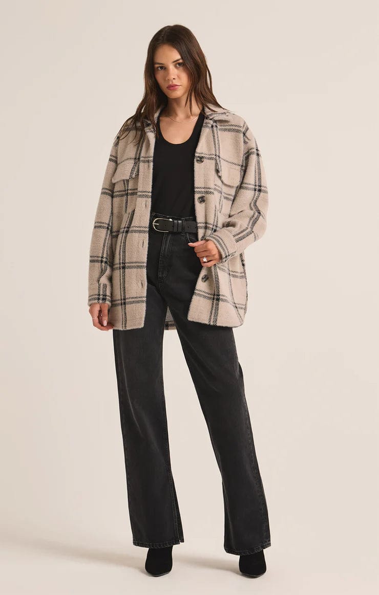 Z Supply JACKETS Z SUPPLY PLAID TUCKER JACKET