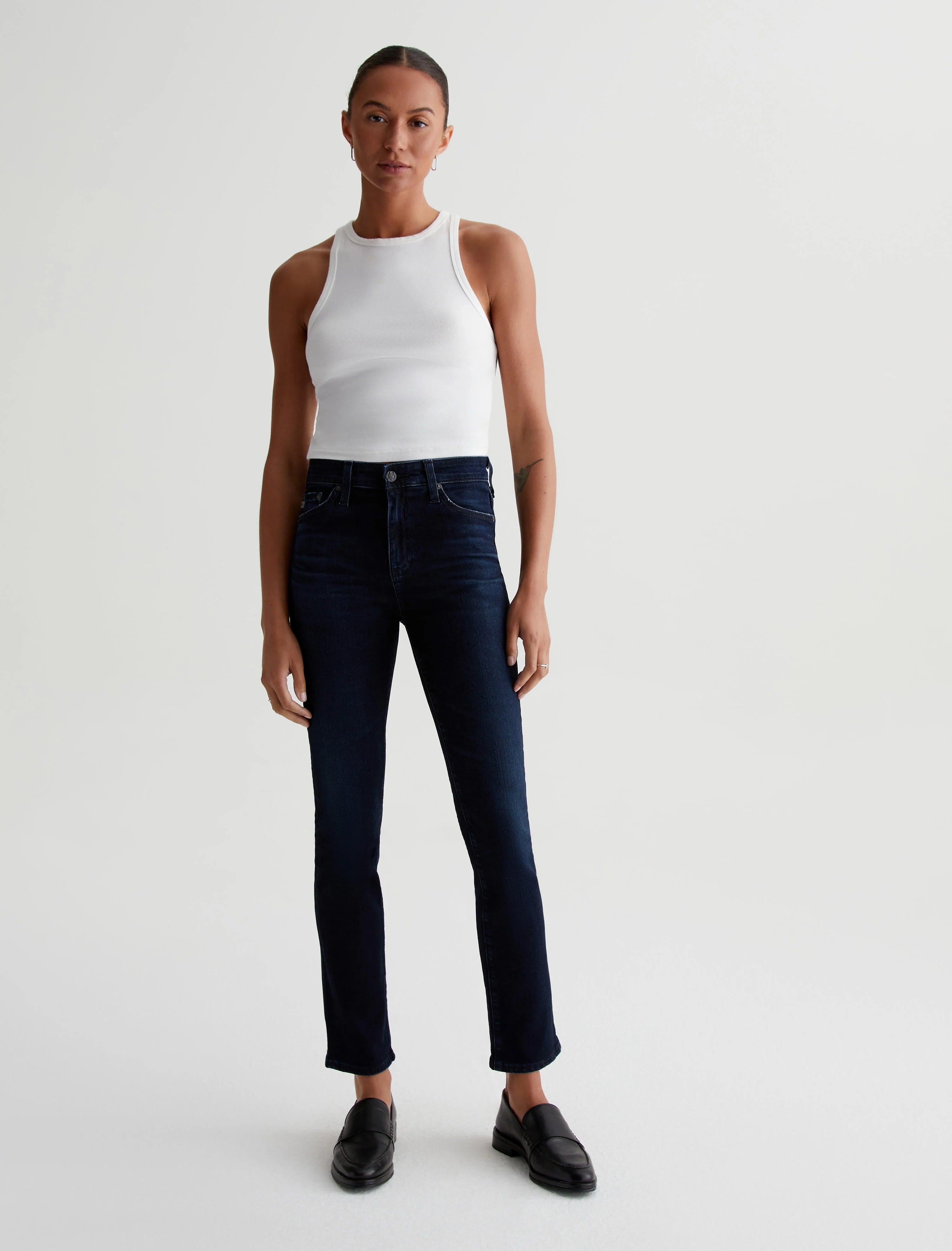 Mari High Rise Slim Straight