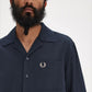 M TOPS - FRED PERRY - Lightweight Texture Revere Collar Shirt - PLENTY