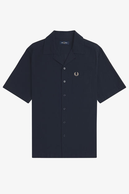 M TOPS - FRED PERRY - Lightweight Texture Revere Collar Shirt - PLENTY