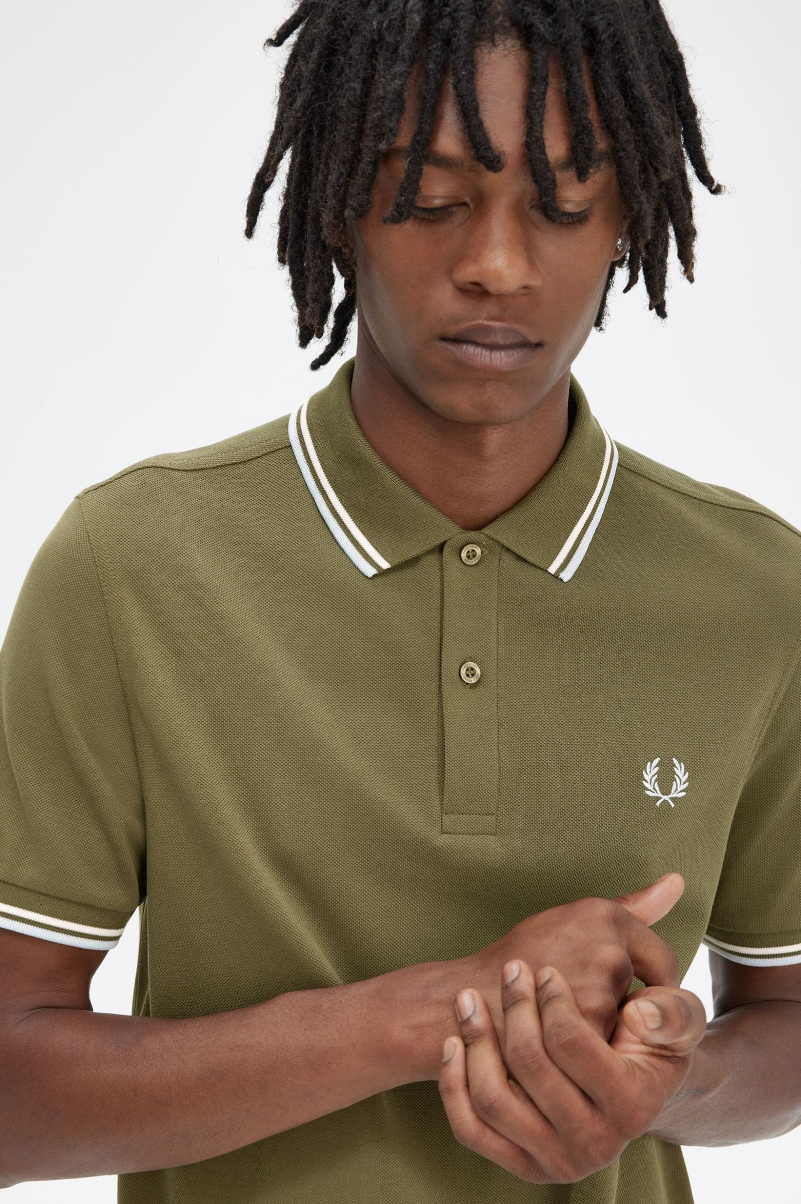 m tops - FRED PERRY - Twin Tipped Shirt - PLENTY