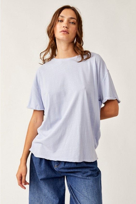 TOPS - FREE PEOPLE - Nina Cotton Oversized Tee - PLENTY