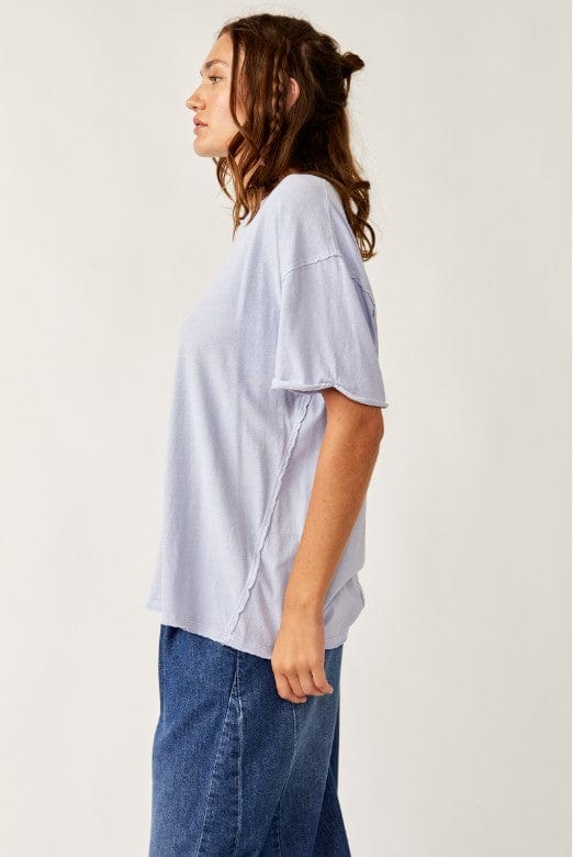 TOPS - FREE PEOPLE - Nina Cotton Oversized Tee - PLENTY