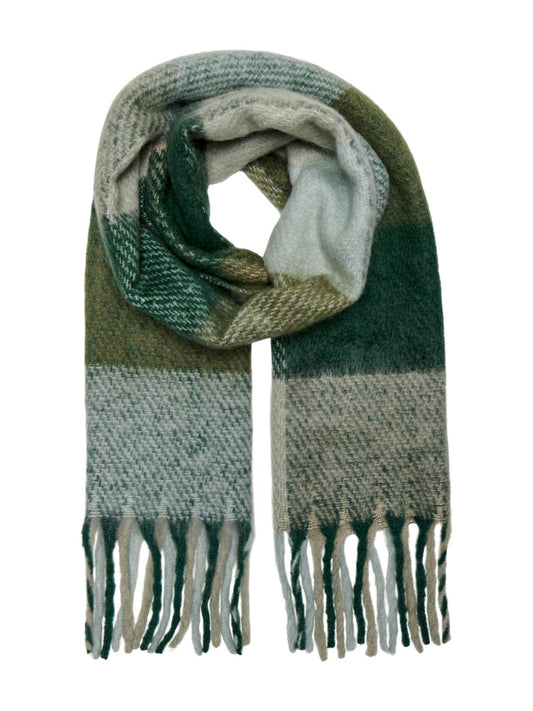 Only ACCESSORIES Green Winnie Check Scarf