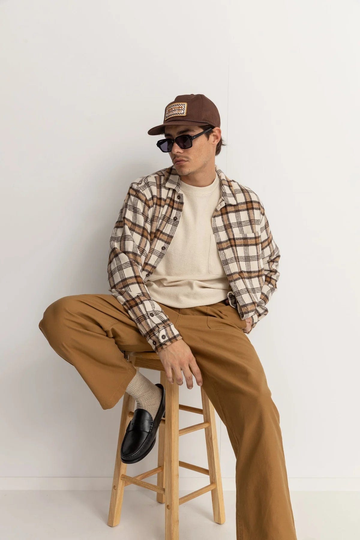 RHYTHM M TOPS Albert Check Shirt