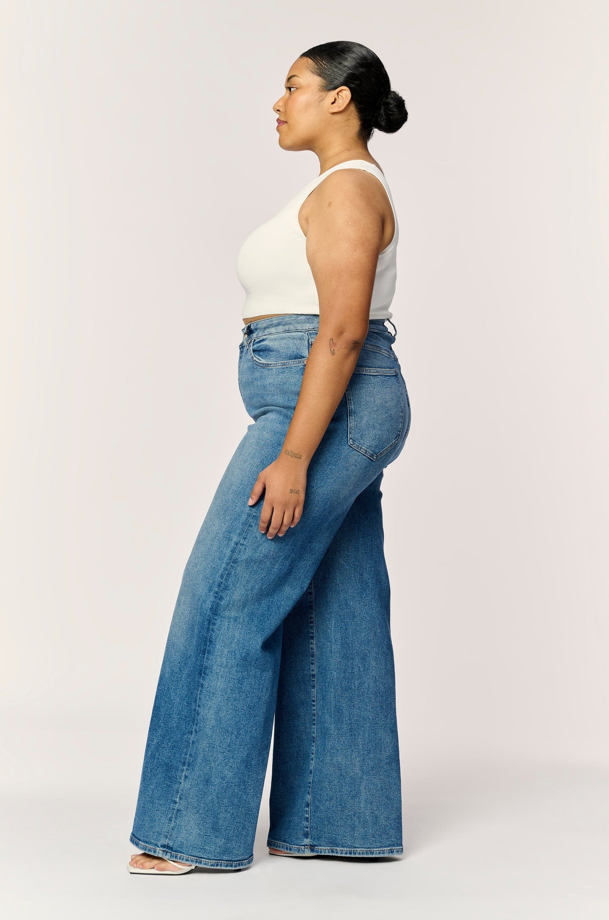 DENIM - WARP & WEFT - NCE Relaxed Wide Leg - Rockaway - PLENTY