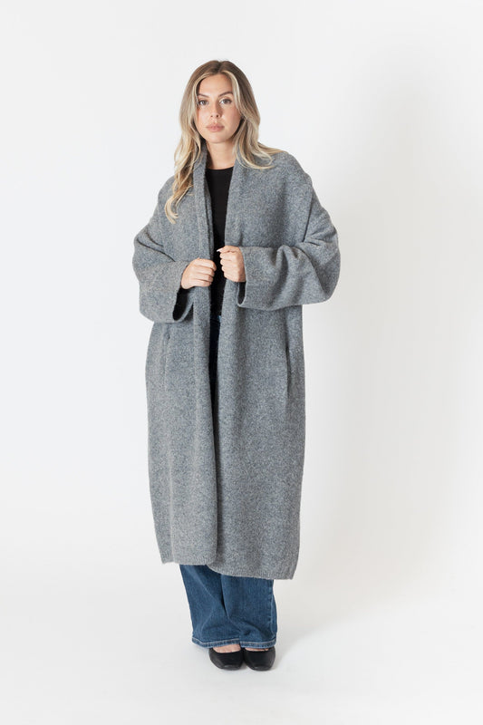 LYLA + LUXE outerwear Dark Grey / XS Hugh Shawl Collar Coat