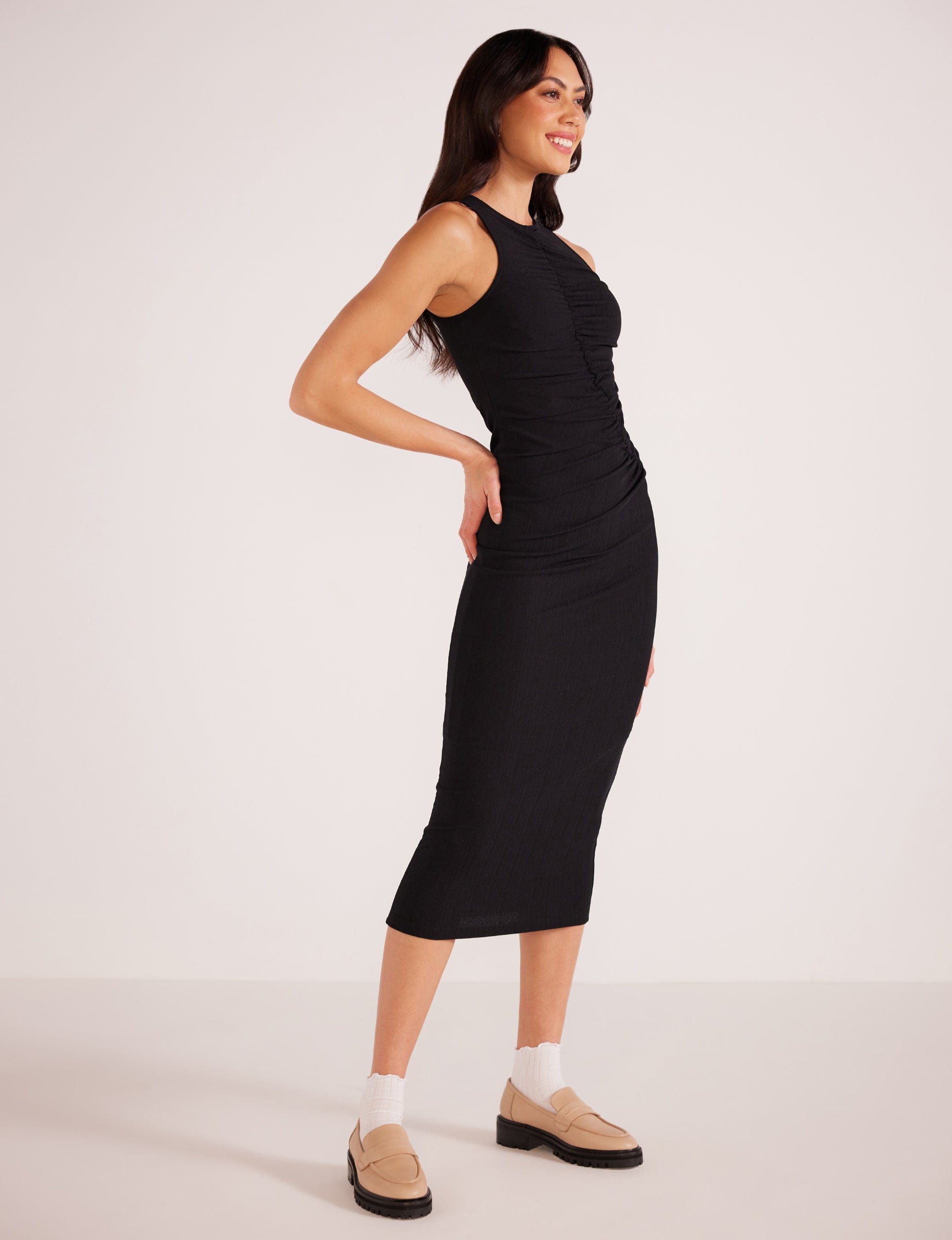 Louis Assymetric Midi Dress