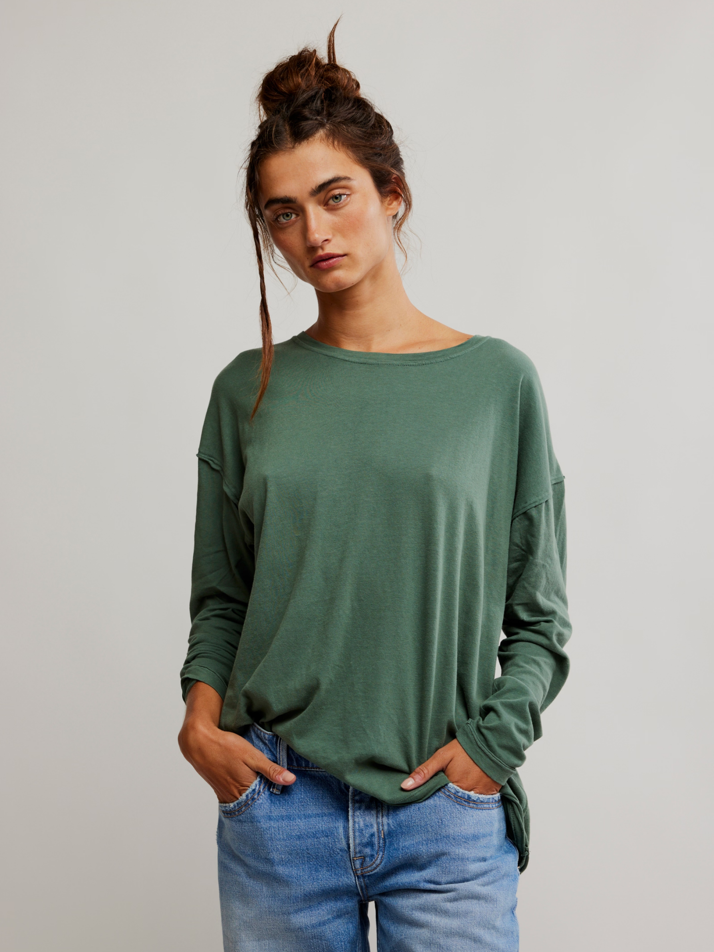 Nina Cotton Oversized Longsleeve Tee