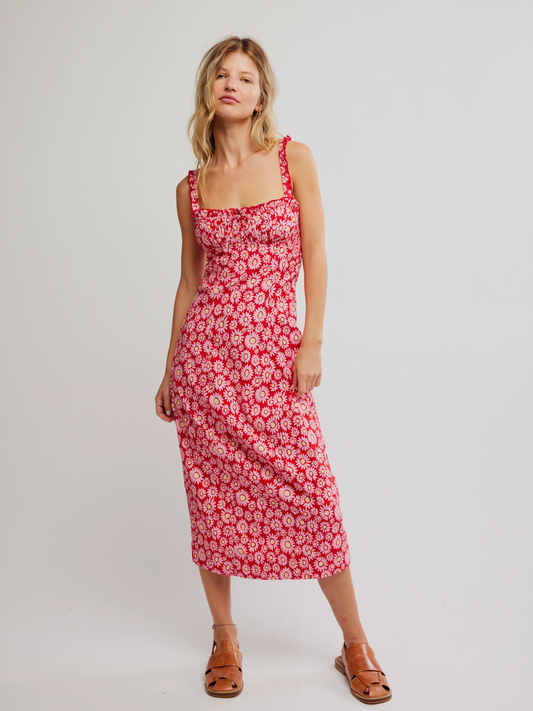 Lucinda Printed Midi Dress