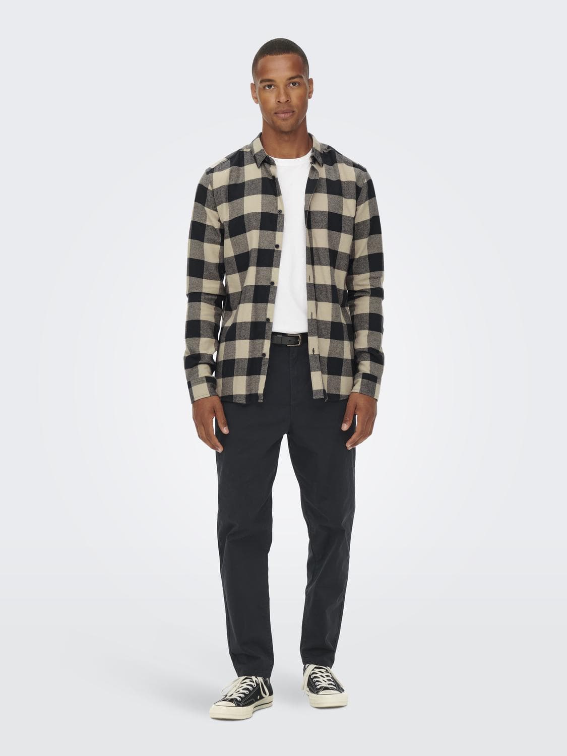 M TOPS - ONLY&SONS - Gudmund Long Sleeve Checked Shirt - PLENTY