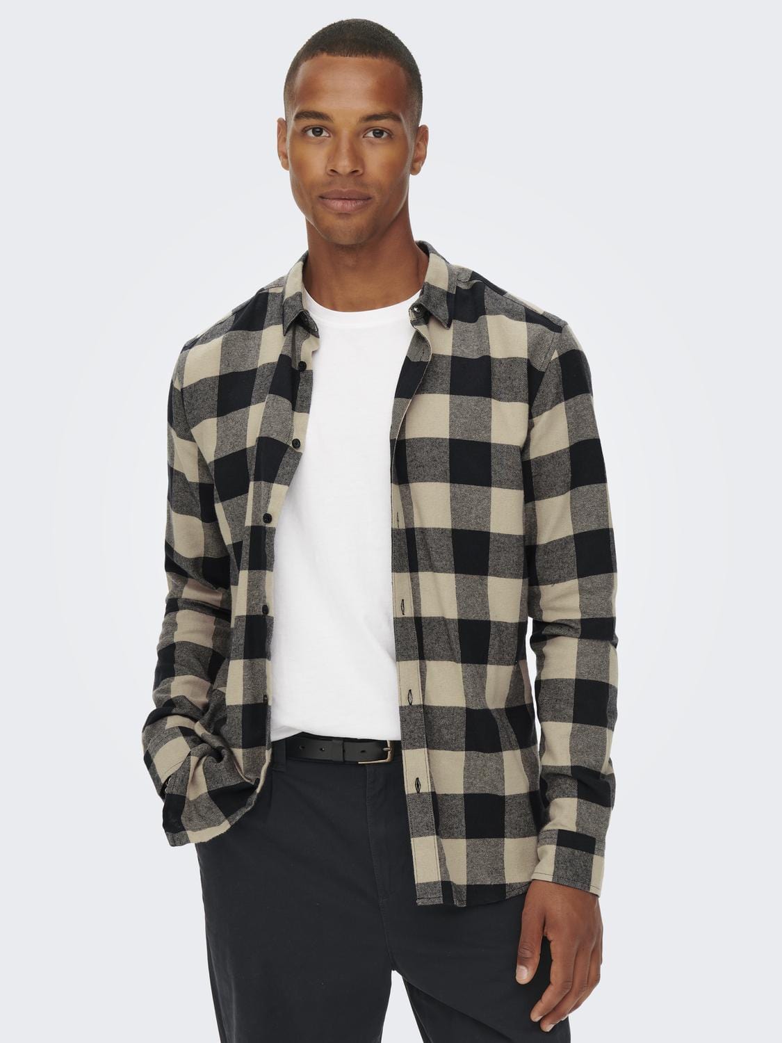 M TOPS - ONLY&SONS - Gudmund Long Sleeve Checked Shirt - PLENTY