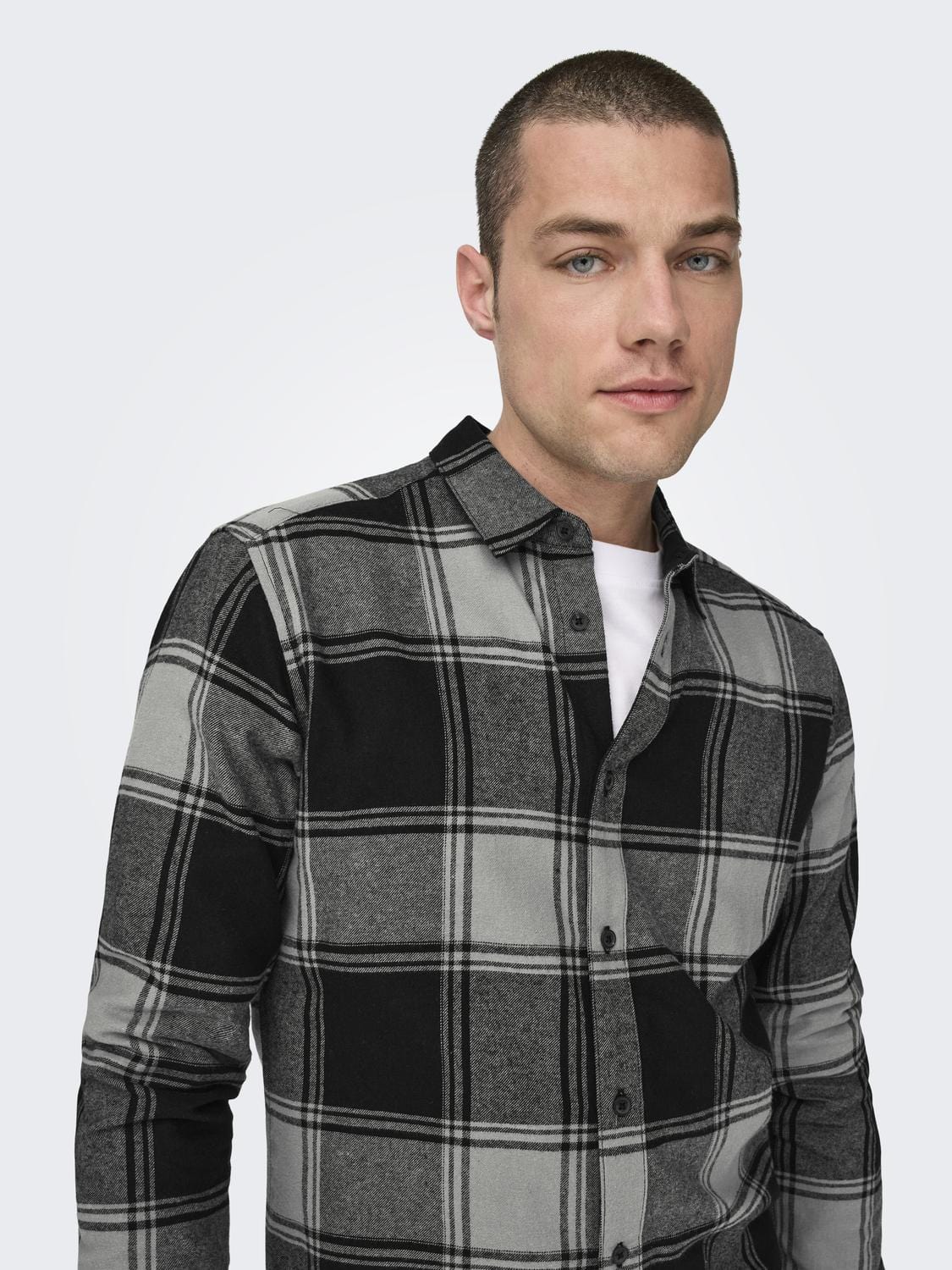 M TOPS - ONLY&SONS - Gudmund Long Sleeve Checked Shirt - PLENTY