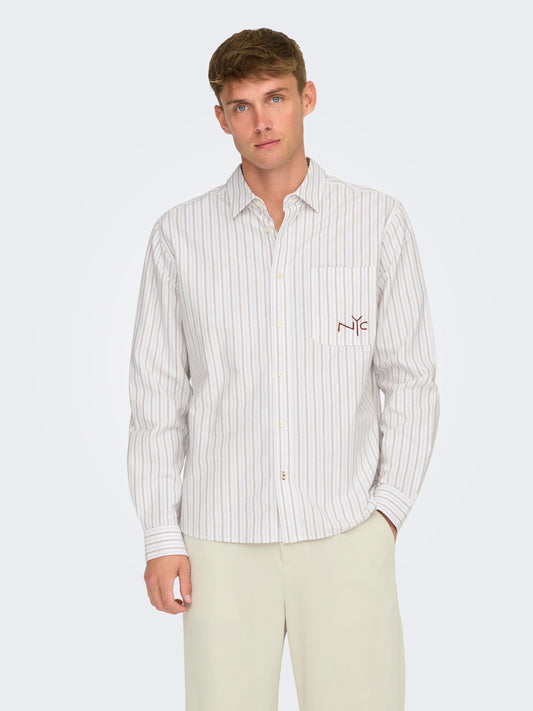 ONLY&SONS M TOPS Drake Relaxed Oxford Shirt