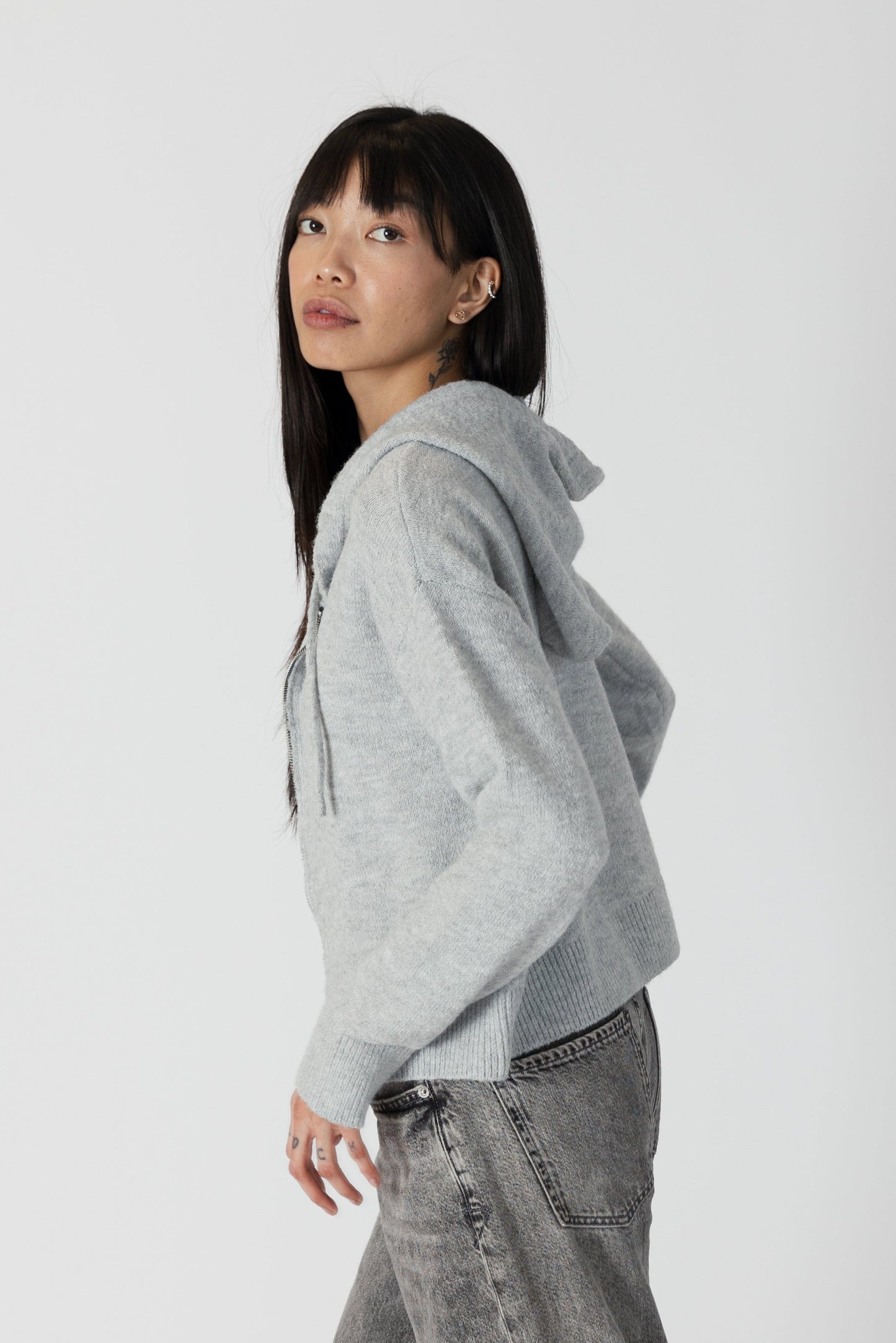 sweaters - LYLA + LUXE - Rylee Eco Lightweight Zip Hoody - PLENTY