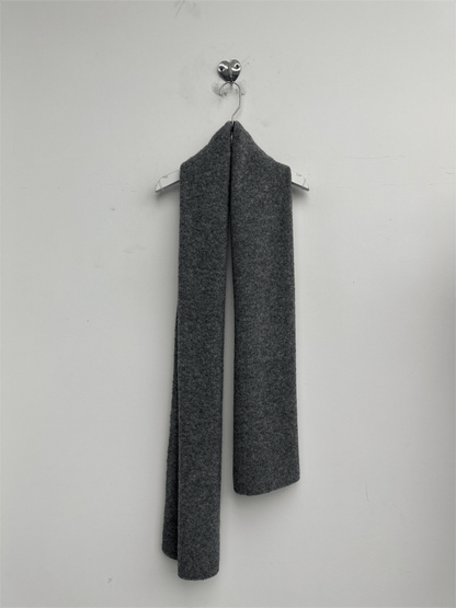 LYLA + LUXE ACCESSORIES Dark Grey Fleck Knit Scarf