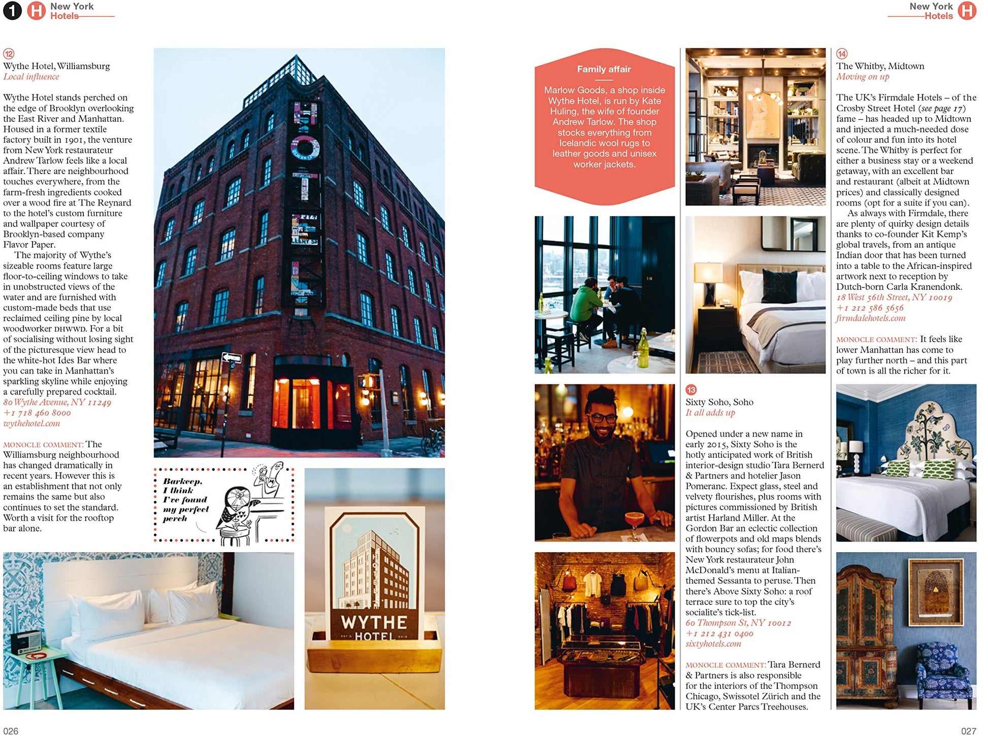 LIFESTYLE - THE MONOCLE - Travel Guide to New York - PLENTY