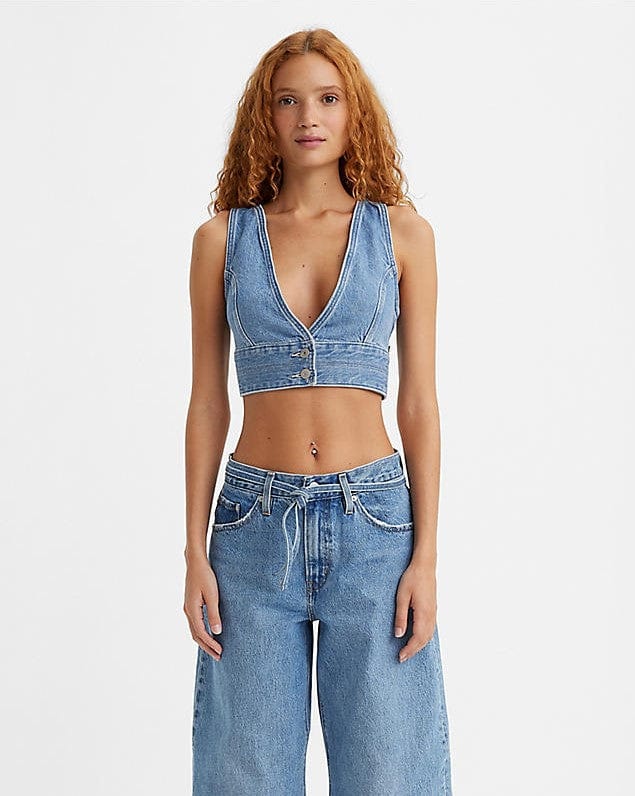 Raine Denim Crop Top