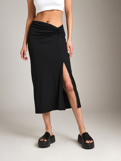 Bottoms - Monk & Lou - Luella Ruched Skirt - PLENTY