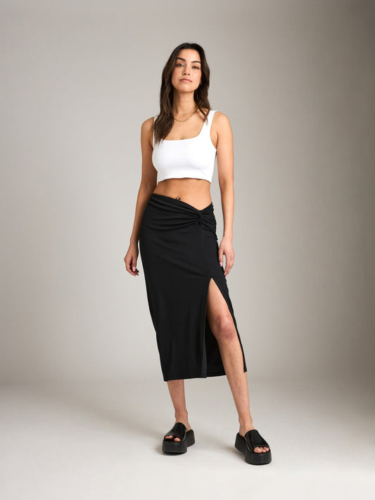 Bottoms - Monk & Lou - Luella Ruched Skirt - PLENTY